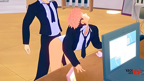 Car Toon In Jujutsu Kaisen Yaoi - Yuuji Fucked By Gojo On A Table