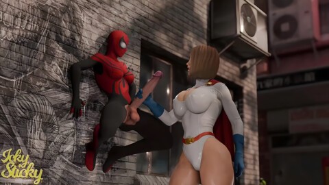 Super Hero Enjoys Big Futa Dick