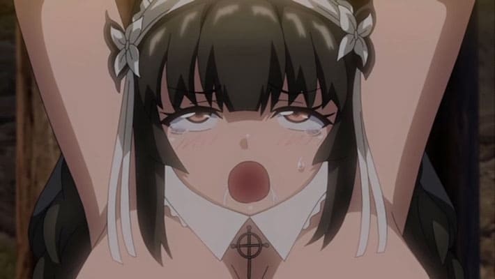 【エロアニメ】処女の聖職者が魔物の巣窟で悪夢に心を蝕まれ…セクシー戦闘服姿で異形の村人に輪姦され快楽と苦痛の無限地獄に堕ちる。