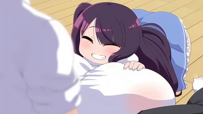 【エロアニメ】「おかえり」のキスから即パイズリ！ロリ顔爆乳の彼女と同棲生活、玄関で押し倒されムチムチの肉体に埋もれて窒息寸前の幸せイチャラブ！