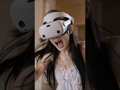 絶叫VRで家族にスルーされる女 サムネイル