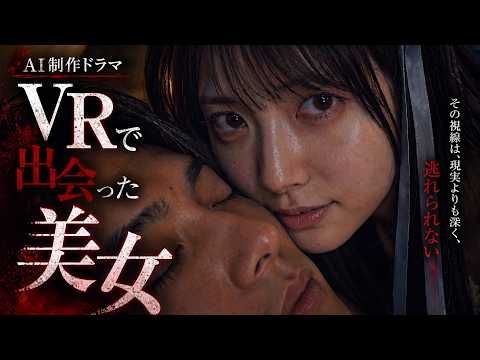 『VRで出会った彼女の本当の姿』AIで作ったVR短編映画【仮想世界の奇妙な話】 サムネイル