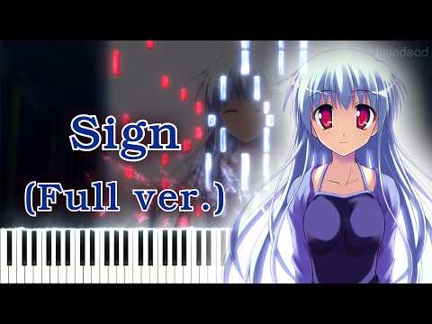 【うたてめぐり ED】Sign/miru (フル) ピアノアレンジ サムネイル
